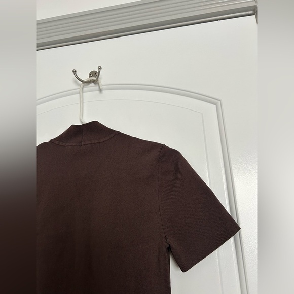 Artizia Babaton Chocolate Brown Bodycon Mini Dress size large - Picture 10 of 12